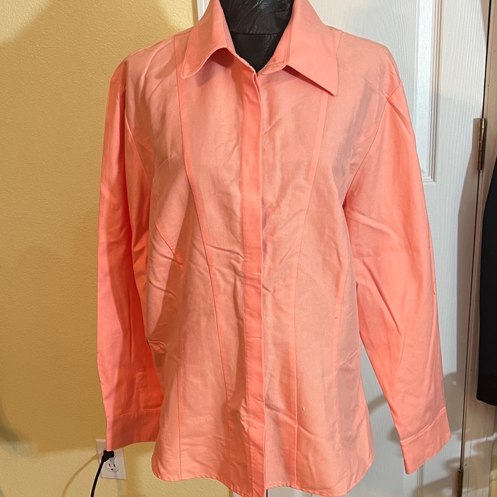 Coldwater Creek Coral Button Down Shirt